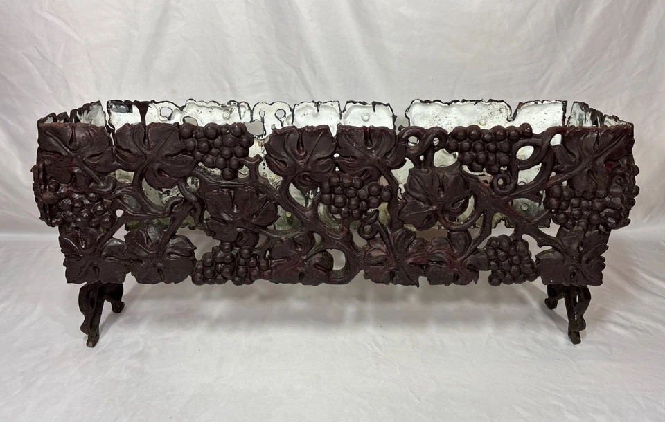 Maceta de jardín de aluminio fundido estilo victoriano vintage caja de flores vid patio Foto 2 de 4