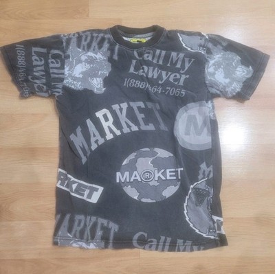 Chinatown Market ''Call My Lawyer'' All Over Print T-shirt Men's Size Small