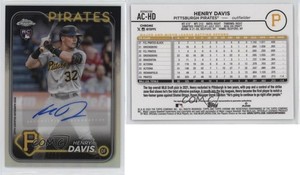 2024 Topps Chrome Update Auto Refractor /499 Henry Davis #AC-HD Rookie Auto RC