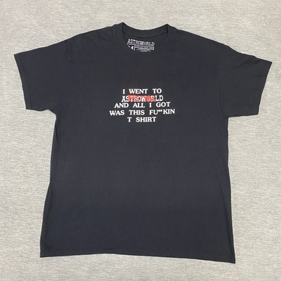 #ad Travis Scott Shirt Mens Medium Music Rap Hip Hop Black Where Were You AstroWorld $16.80