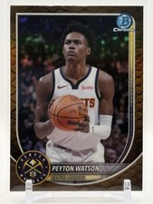 2025-26 Bowman Chrome PEYTON WATSON #BCV-180 REPTILIAN Refractor Denver Nuggets
