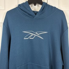 Reebok Hoodie Sweatshirt Escape Blue, Men  s 2XL New NWT