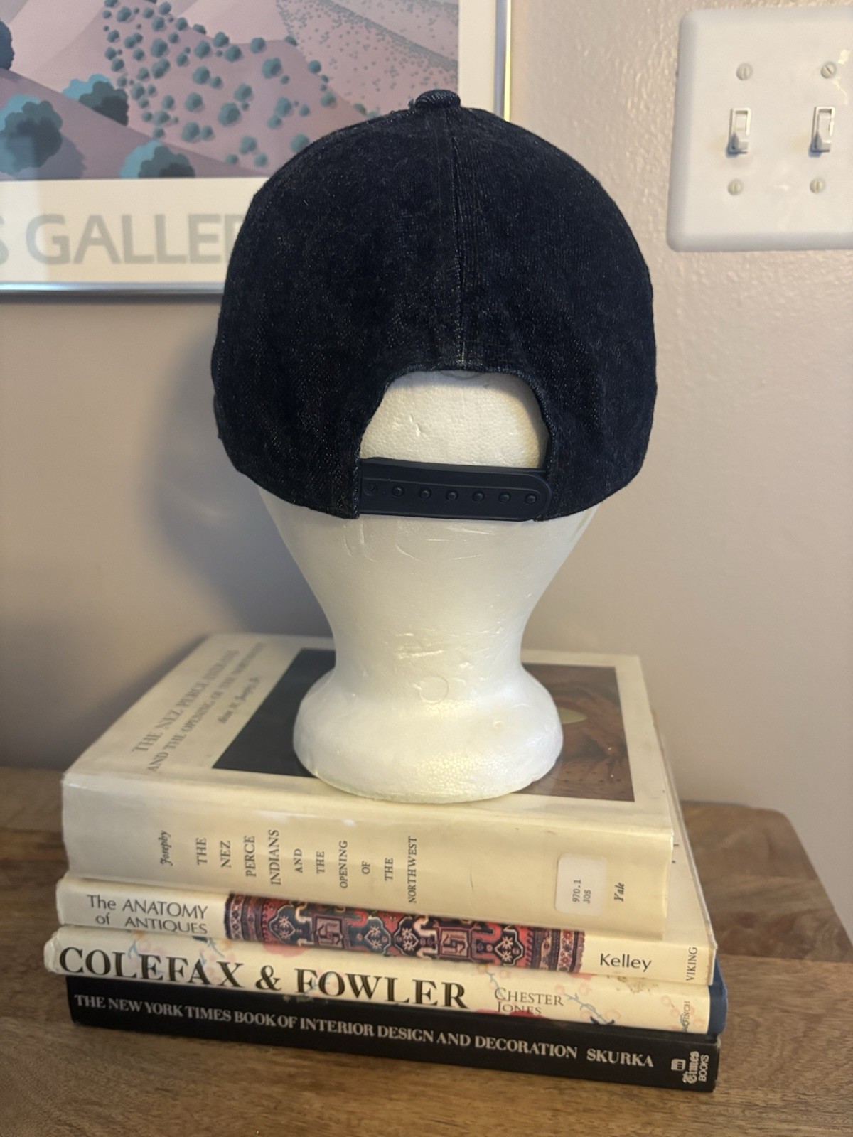 RRL Denim Baseball Hat Patch Removed - image 3