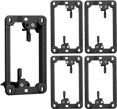 Bestmounts Low Voltage Mounting Bracket 1 Gang, 5 Pack for Single Gang Wall Plat