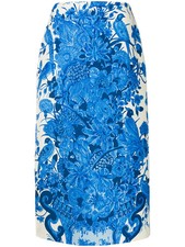 Valentino Garavani Floral-Print Mid-Length Skirt