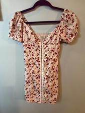 Urban Outfitters Floral Puff Sleeve Short Dress, Size XS