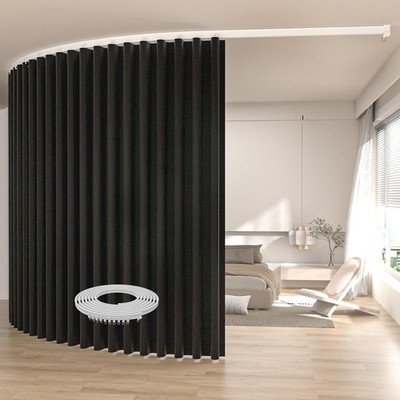 Room Divider Blackout Curtains Extra Wide Ceiling Mounted Curtains Track Sets...