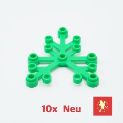 LEGO  2417 Pflanzen Blatt hellgrün, 10 Stück -  Plant leave bright green Neu