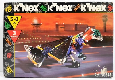 K'NEX KNEX VTG 1996 # 20818 CONCORD AIRPLANE 3 MODELS 99 PIECES