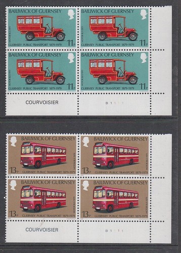 Guernsey 1979 Mint MNH Blocks Public Transport Vintage Classic Buses Trams Steam - Picture 3 of 3