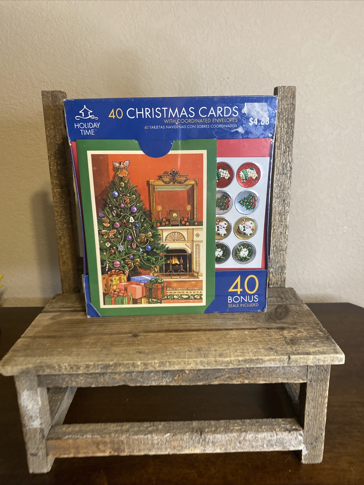 Vintage Christmas Super Value Christmas Cards Walmart box 40 with seals
