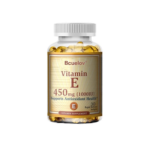 Vitamina E 450 mg (1000 UI) apoya la salud antioxidante del cabello, la piel y las uñas salud ocular - Imagen 12 de 14