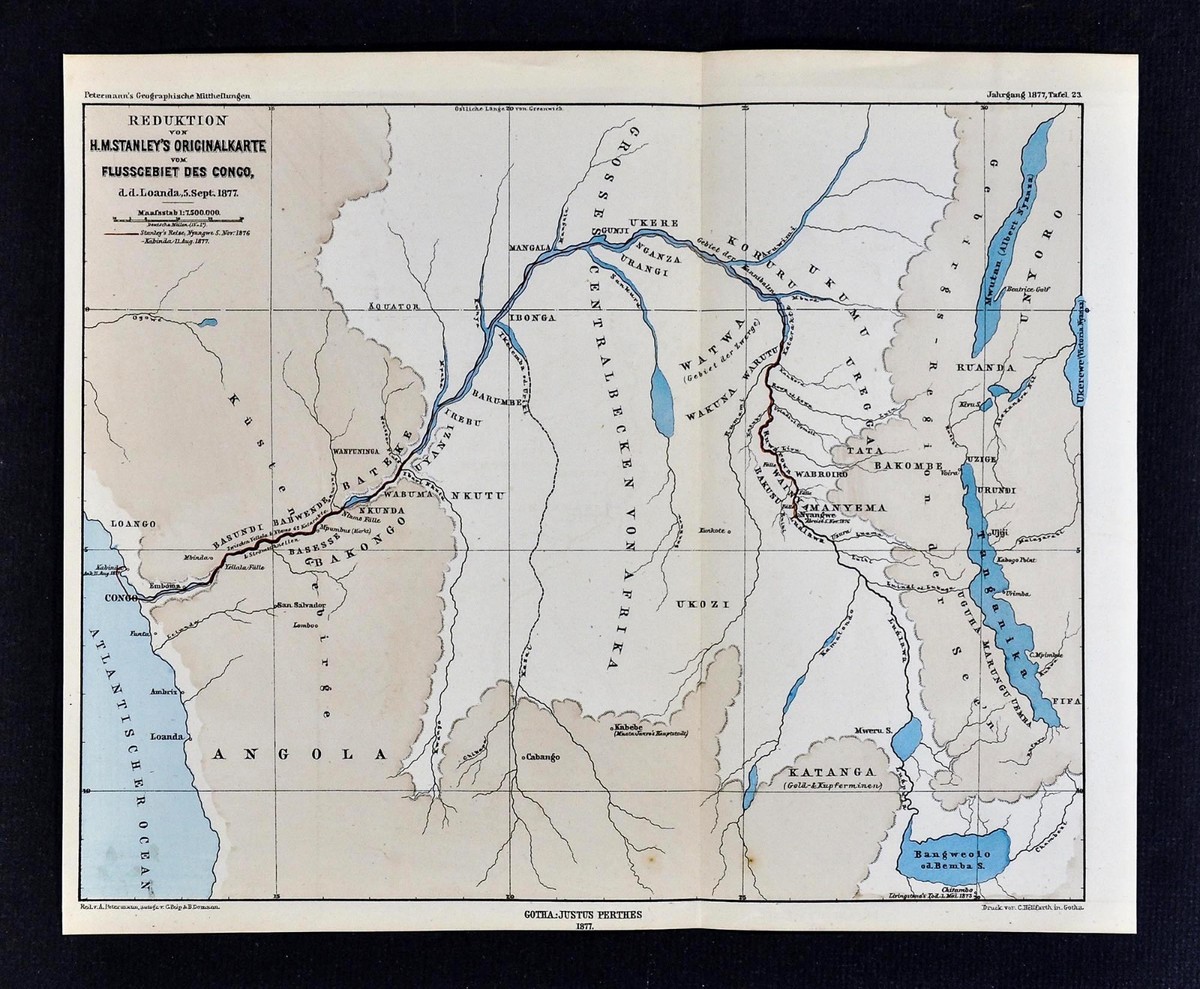 Congo River Africa Map Exploration And Cartography Of The Congo River