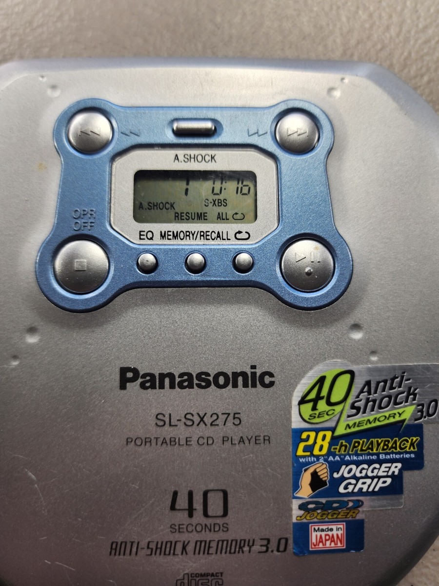 Panasonic CD Player Walkman SL-SX275 Portable Anti-Shock Memory