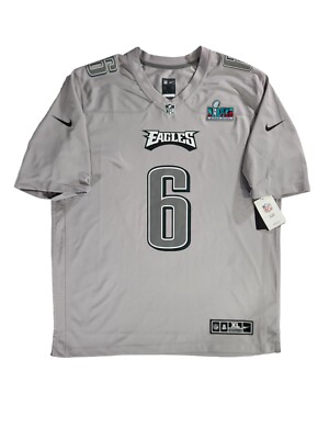 Nike Philadelphia Eagles Devonta Smith Superbowl 57 Grey Game
