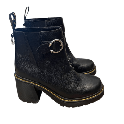 Dr. Martens Spence Piercing Leather Flared Heel Chelsea Boots