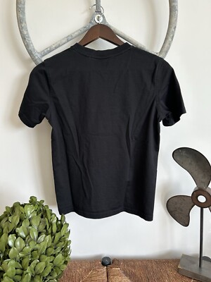 【BURBERRY】MW-FOR T-SHIRT◆8104019151696 Burberry T Shirt Unisex Adult Size CS Embroidered Logo Black