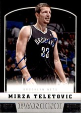 Signed 2012-13 Panini Mirza Teletovic Brooklyn Nets Basketball card #280
