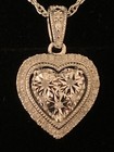 NEW *LOVING* KAY Jewelers Sterling Silver 3 White Diamond Heart Shaped Necklace — photo 5