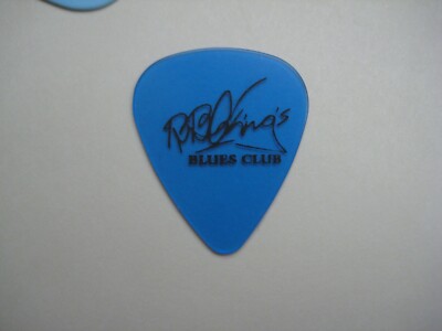 B.B. BB King King's Blue See Thru Blues Club Logo Guitar Pick Rare