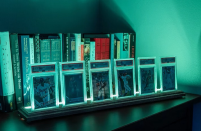 DISPLAY LED MULTICOLORE PER PSA BGS SGC Card POKEMON BASKET - Foto 10