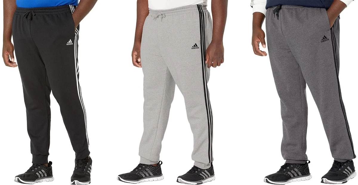 Adidas Big & Tall 3-Stripes Fleece Pants Mens Sweatpants Regular