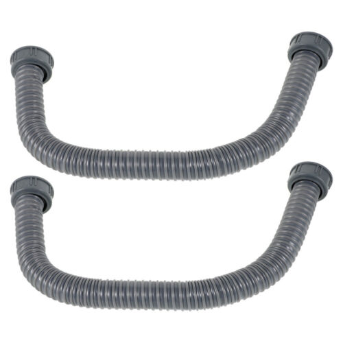 2 Pcs Drainage Connection Pipe Washing Machine Sink Waste Fittings