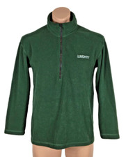 VTG 90s DKNY Classic USA 1/4 Zip Pullover Fleece Forest Green Sz M Usa Made