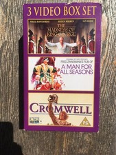 Madness Of King George / A Man For All Seasons / Cromwell (VHS, 1999, 3-Tape...