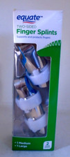 Equate Two Sided, Finger Splints - 1 Medium - 1 Large