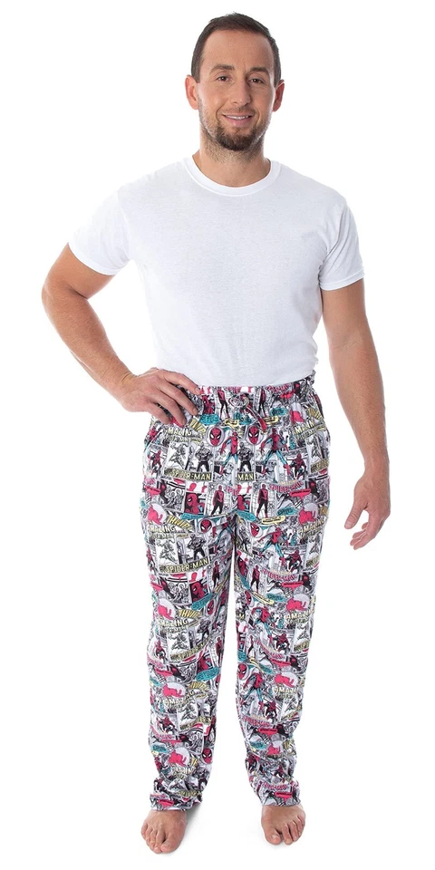 Marvel Men's Spiderman Vintage Comic Book Amazing Spider-Man Adult Sleep Large - Image 4 of 4