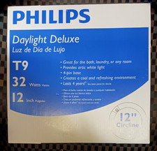 Fluorescent Tube Light Bulb 32-Watt 12 in. T9 Circline Linear Daylight Deluxe