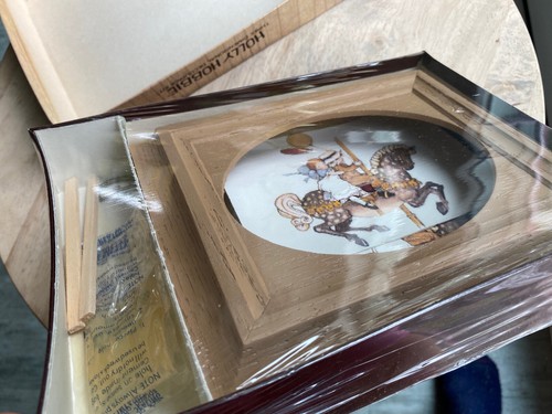 Holly Hobbie Prints decoupage framed GIRL Boy Carousel Horse NEW Vintage Kit - Picture 7 of 9