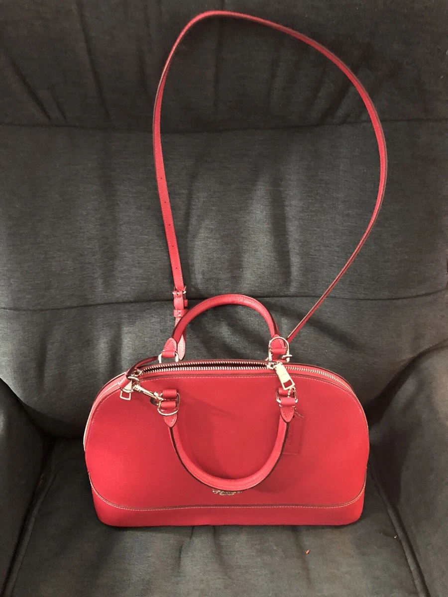Coach sierra satchel best sale red