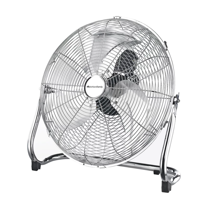 Ventilatore Da Terra Industriale Melchioni 45cm - 3 Pale In Metallo, 3 Velocità, 90W, Griglia Di Sicurezza - Foto 9