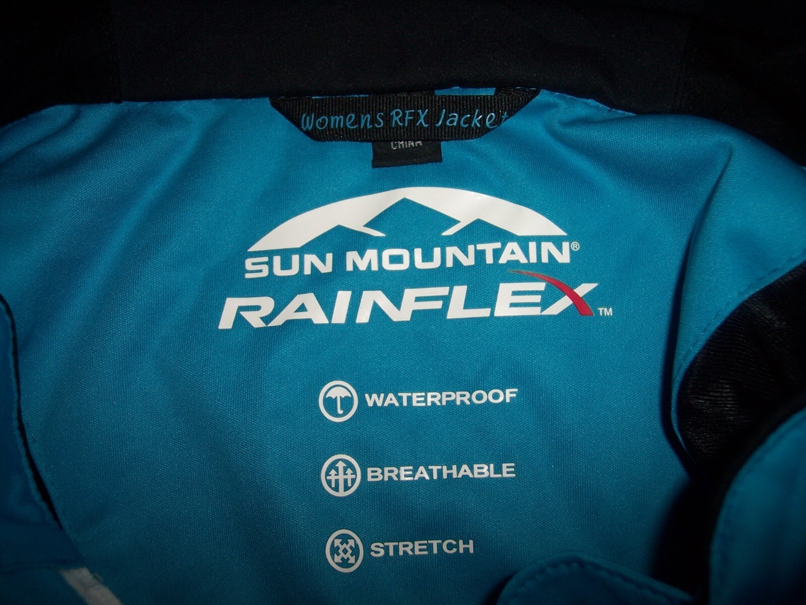 Sun Mountain Rainflex Large Blue Poly Rain Jacket… - image 6