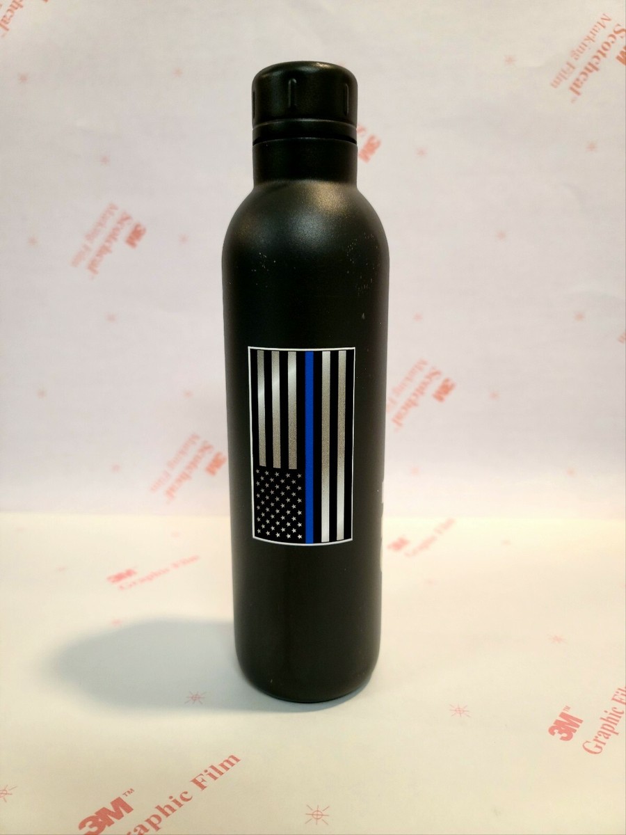 7 PK THIN BLUE LINE AMERICAN FLAG SKULL VINYL DECAL STICKER CAR TRUCK POLICE 3M - Foto 2