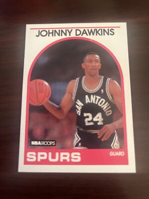 1989-90 NBA Hoops Johnny Dawkins #78 San Antonio Spurs Duke Blue