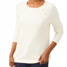 J.McLaughlin Sherman Angora Wool Blend White Sweater Women's XS