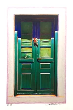 Igor Medvedev "Emerald Gate" 16 3/4" x 10 1/4" Serigraph on paper