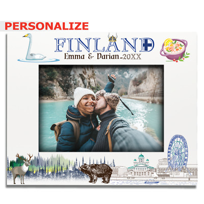 PERSONALIZE-Finland Theme Picture frame-Wedding, Honeymoon, Vacation, Adventure