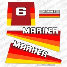 Mariner 6 Outboardboat Motor 1989 Aftermarket Decal Aufkleber Sticker Set Mariner 6 Outboardboat Motor 1989 Aftermarket Decal Aufkleber Sticker Set