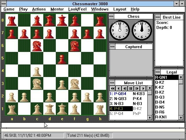 CHESSMASTER 3000 +1Clk Windows 11 10 8 7 Vista XP Install