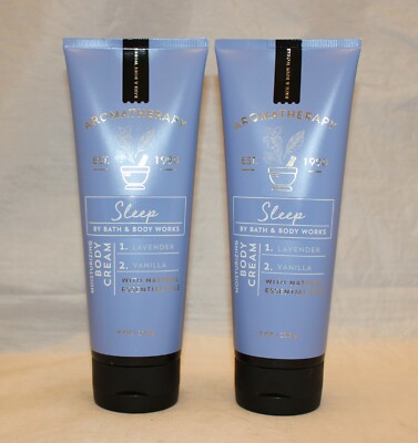 Bath & Body Works Aromatherapy Sleep Lavender Vanilla Body Cream X 2