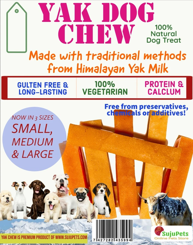 Yak Dog Chews, Himalayan Yak Milk Chew,  Long Lasting Natural Yak Chews Treat - Image 4 of 4