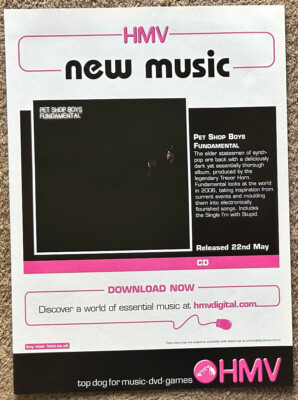 PET SHOP BOYS - FUNDAMENTAL 2006 Full page UK magazine ad