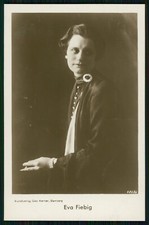 AK Schauspielerin Eva Fiebig mit Widmung 1929 - Kunstverlag Geo Kerner Bamberg