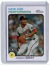 2022 Topps Heritage New Age Performers Josiah Gray Washington Nationals #NAP-22