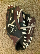 Rawlings Right Kids Youth Baseball Mitt Glove Size 9 Inches PL90MB T-Ball
