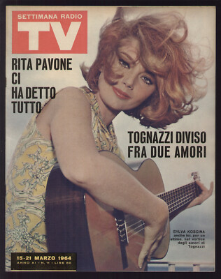 TV RADIO WOCHE 11/1964 GIAN BURRASCA MILENA CANTU' ALFREDO DI STEFANO DISNEY